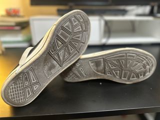 Zapatillas lona negras altas