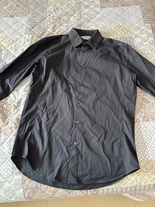 Camisa Zara Man negra - Talla M