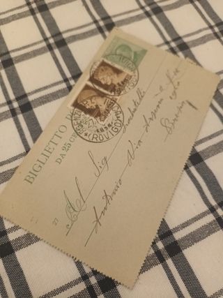 Biglietto Postale Antico Italia