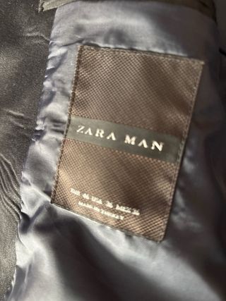 Traje Zara Hombre Negro