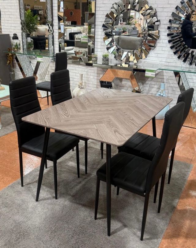 Mesa extensible madera-metal