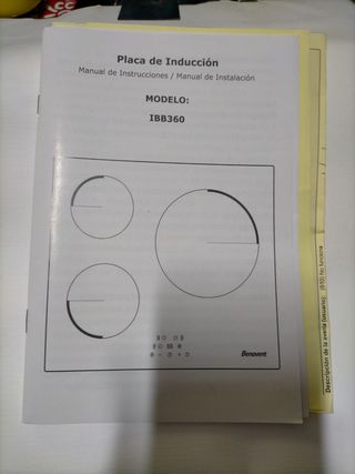 Placa inducción Benavent IBB360