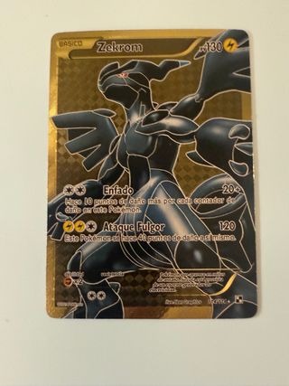 Carta Pokémon Zekrom Dorada