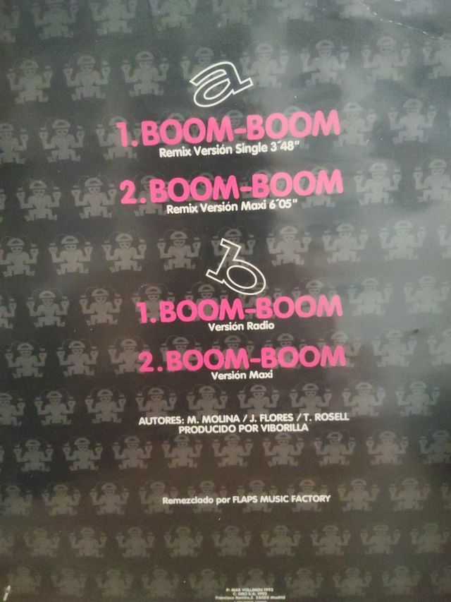 Tza Boo! Boom Boom Remix - Maxi Single