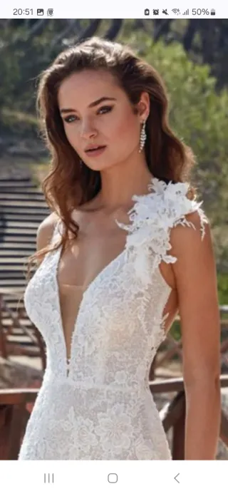 Vestido novia Valerio Luna sirena - Talla 38