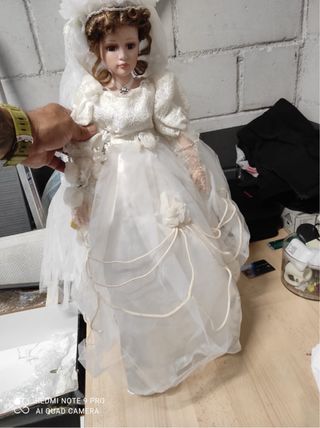 2 Muñecas Porcelana Vestido Novia