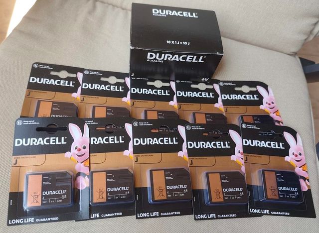 10 Pile Duracell LR61 - Nuove