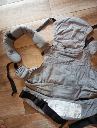 Mochila portabebés Emeibaby gris