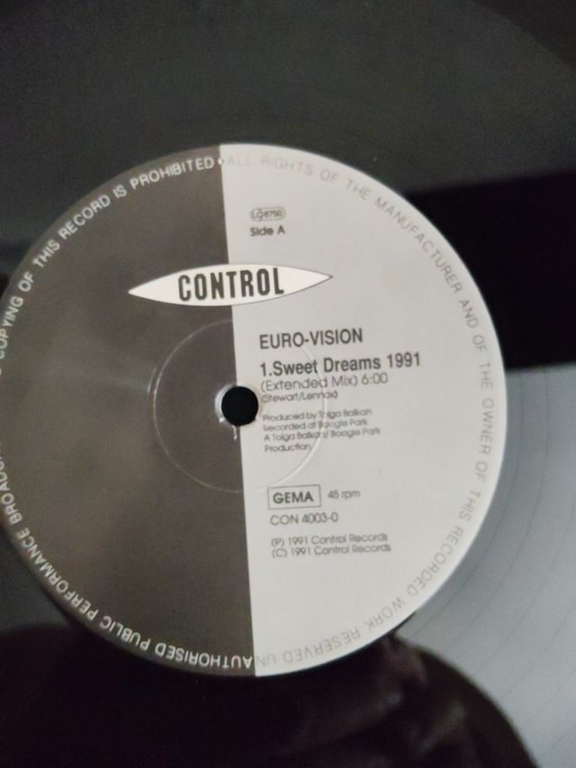 Vinilo Sweet Dreams 1991 - Tolga