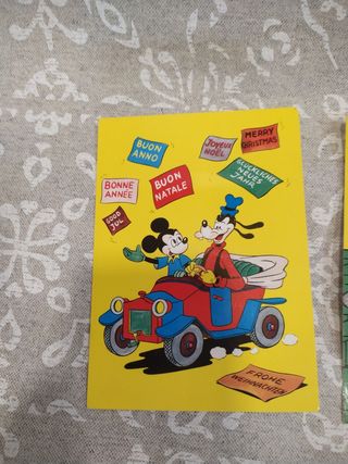 Postales Disney años 80