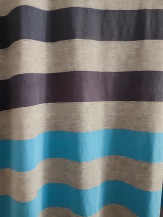 Camiseta Pull&Bear rayas azul gris M