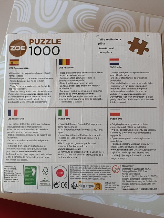 Puzzle 1000 piezas Zoe paisaje
