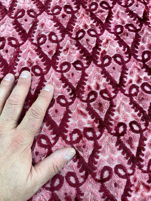 Tejido terciopelo vintage