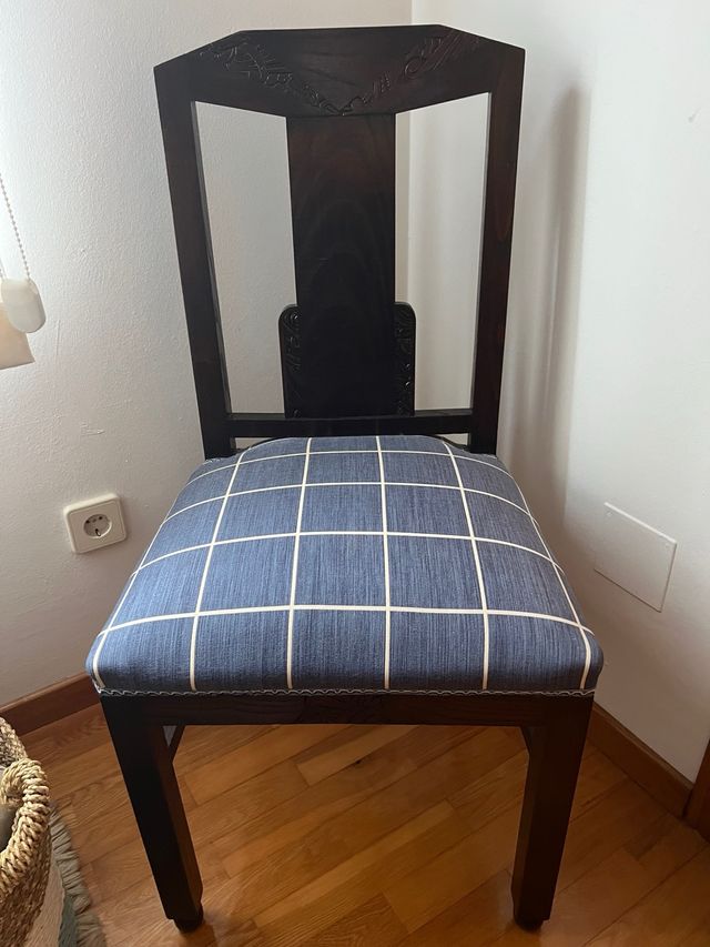 2 sillas madera estilo años 20