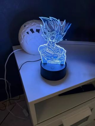 Lámpara LED Goku 3D azul