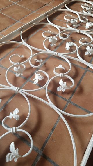 Barandas forja hierro blanco