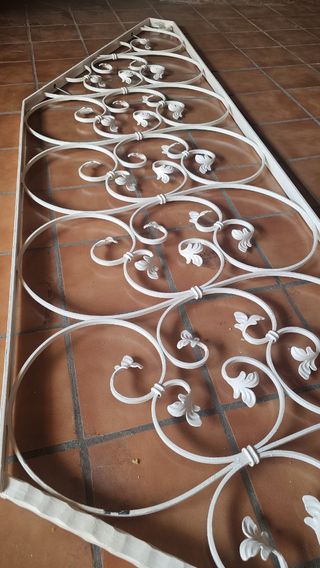 Barandas forja hierro blanco