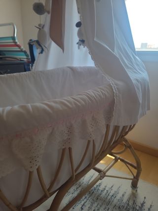 Cuna mimbre bebé - Cuna Moisés