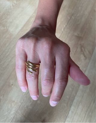 Anillo dorado mujer - Elegante