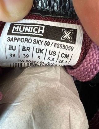 Zapatillas Mujer Munich Sapporo Sky 38