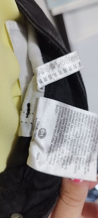 Conjunto top y falda- amarillo y negro