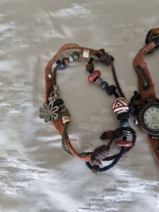 3 Pulseras boho | Reloj vintage