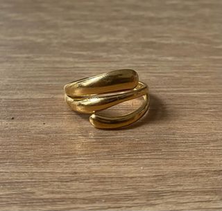 Anillo dorado mujer - Anillo de diseño