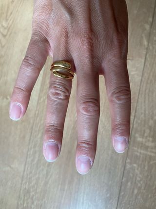 Anillo dorado mujer - Anillo de diseño