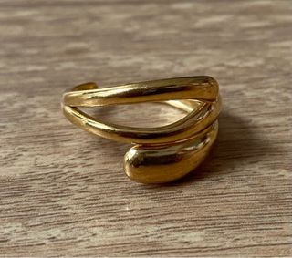 Anillo dorado mujer - Anillo de diseño