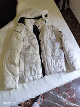 Chaquetón acolchado blanco