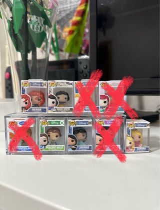 5 Mini Funko Disney Princess