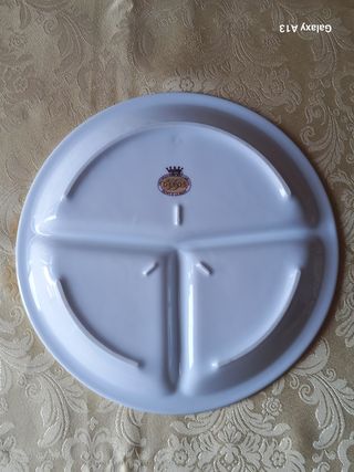 Piatto Depos 3 scomparti - Porcellana
