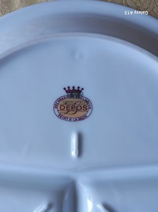 Piatto Depos 3 scomparti - Porcellana