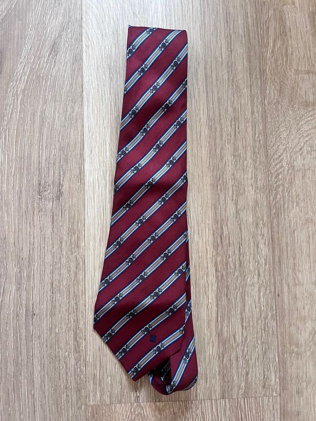 Corbata CELINE marrón-rojo