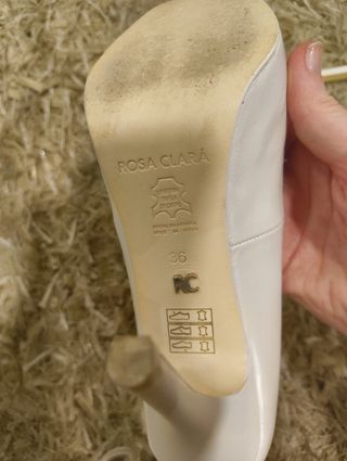 Zapatos novia Rosa Clará 36 beige