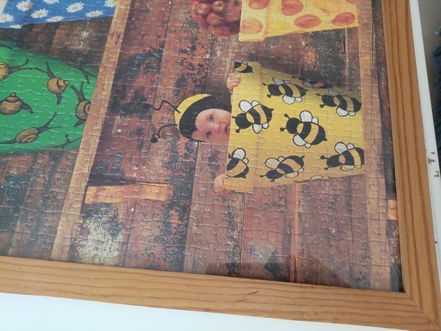 Puzzle Ann Geddes enmarcado, medidas 40*70cm