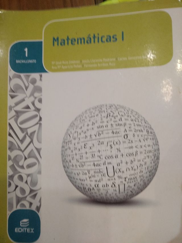 Matemáticas I 1º Bachillerato (LOMCE) Editex