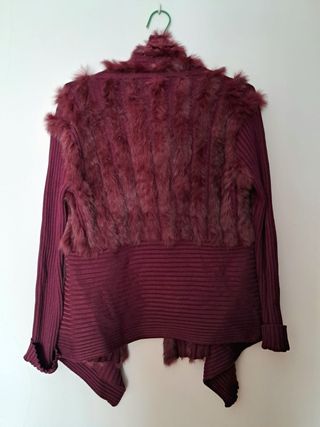 Chaqueta Derhy burdeos talla S