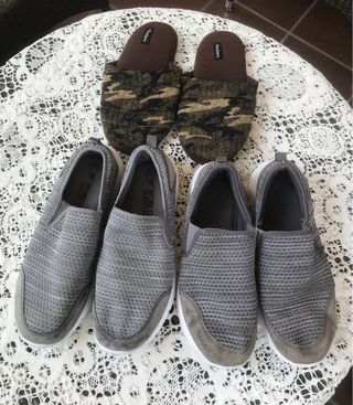 SET CIABATTE + NR.2 SCARPE UOMO NR.45