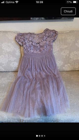 Vestito premaman lilla elegante