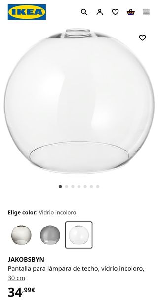 Lámpara colgante Ikea - Esférica