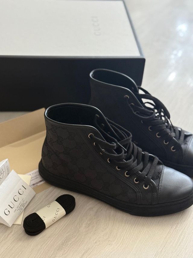 Zapatillas Gucci negras altas