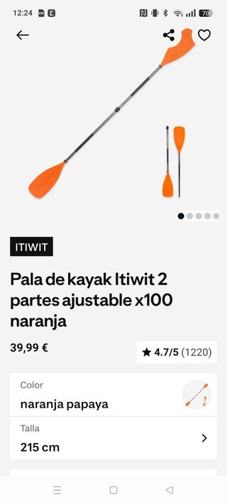 Kayak hinchable 2-3 plazas + inflador,remos