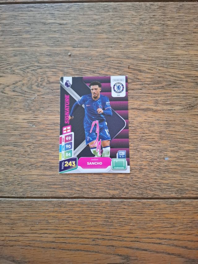 Cartas especiales de autografos de la premier