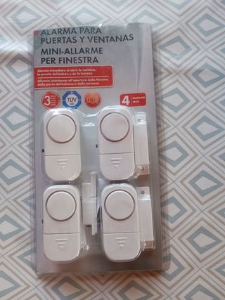 Alarma para puertas y ventanas (4 unidades)