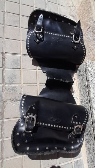 Alforjas Cuero Moto Custom