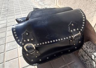 Alforjas Cuero Moto Custom