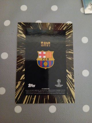 Gavi Barça Gold Topps Champions League 