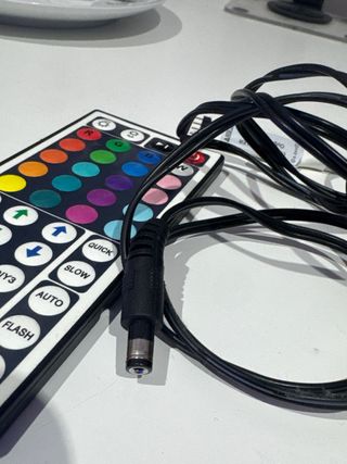 Adaptador de corriente de tira led con mando