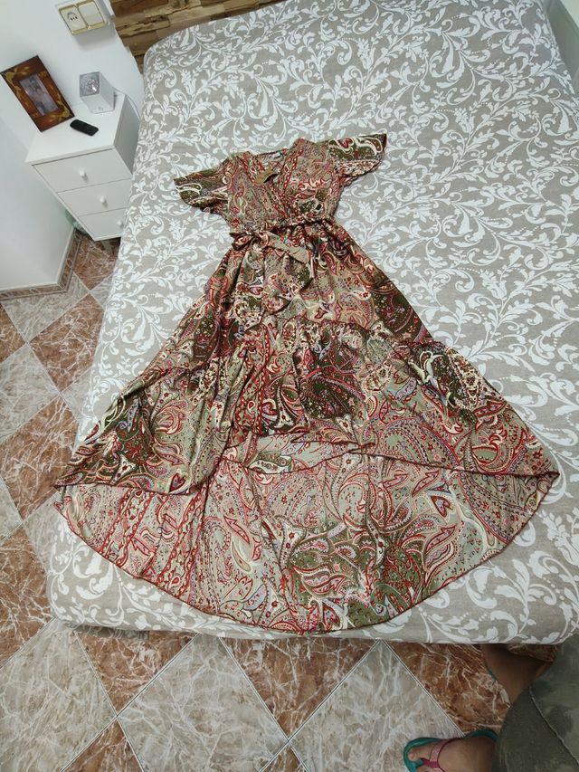 Vestido boho chic asimétrico